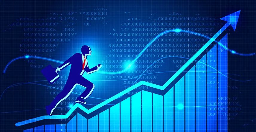 Rast trhu a obchodný graf